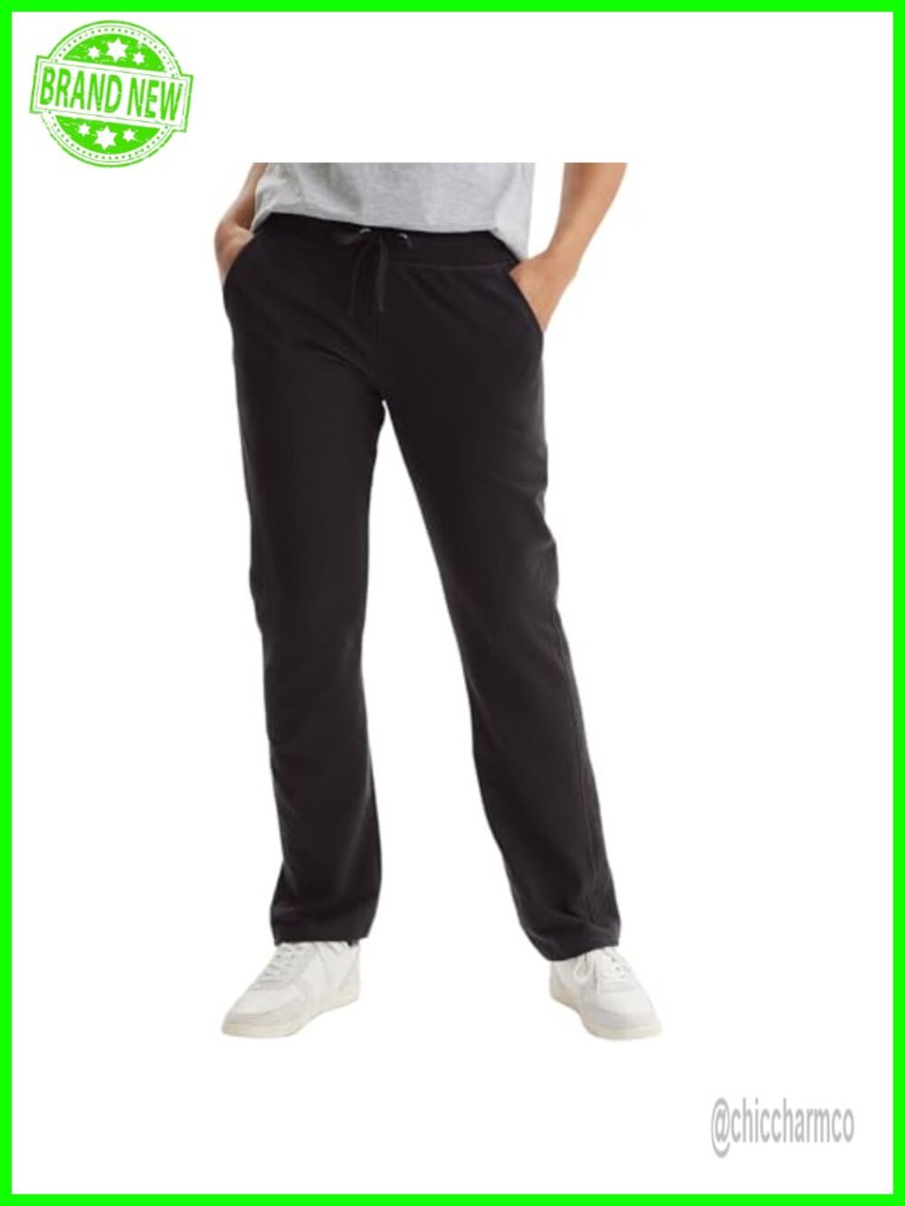 Women's French Terry Lounge Pants with Pockets, 31" Inseam